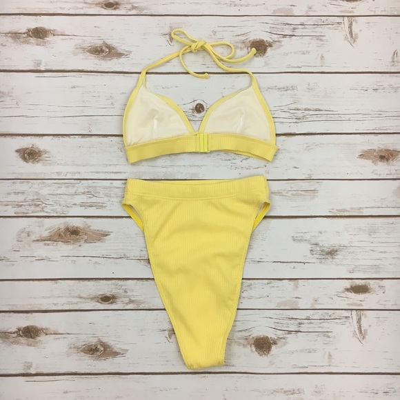 {NWOT} ASOS Ribbed Bikini Set - Picture 6 of 8